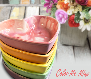 Fairfax Color Me Mine Candy Heart Bowls