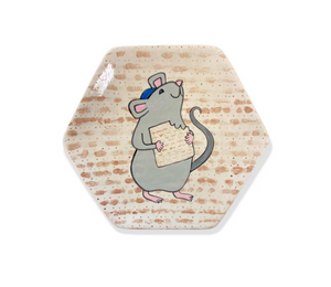 Fairfax Color Me Mine Matzah Mouse Plate
