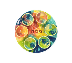 Fairfax Color Me Mine Watercolor Seder Plate
